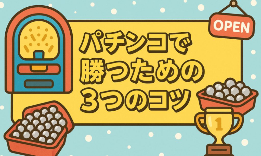 パチンコで勝つための3つのコツ