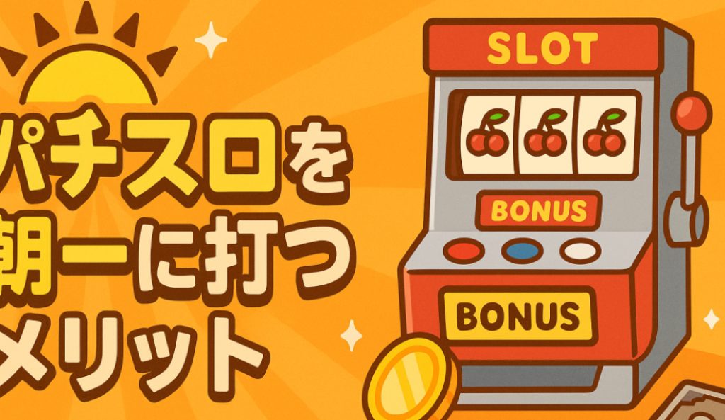 パチスロを朝一で打つメリット